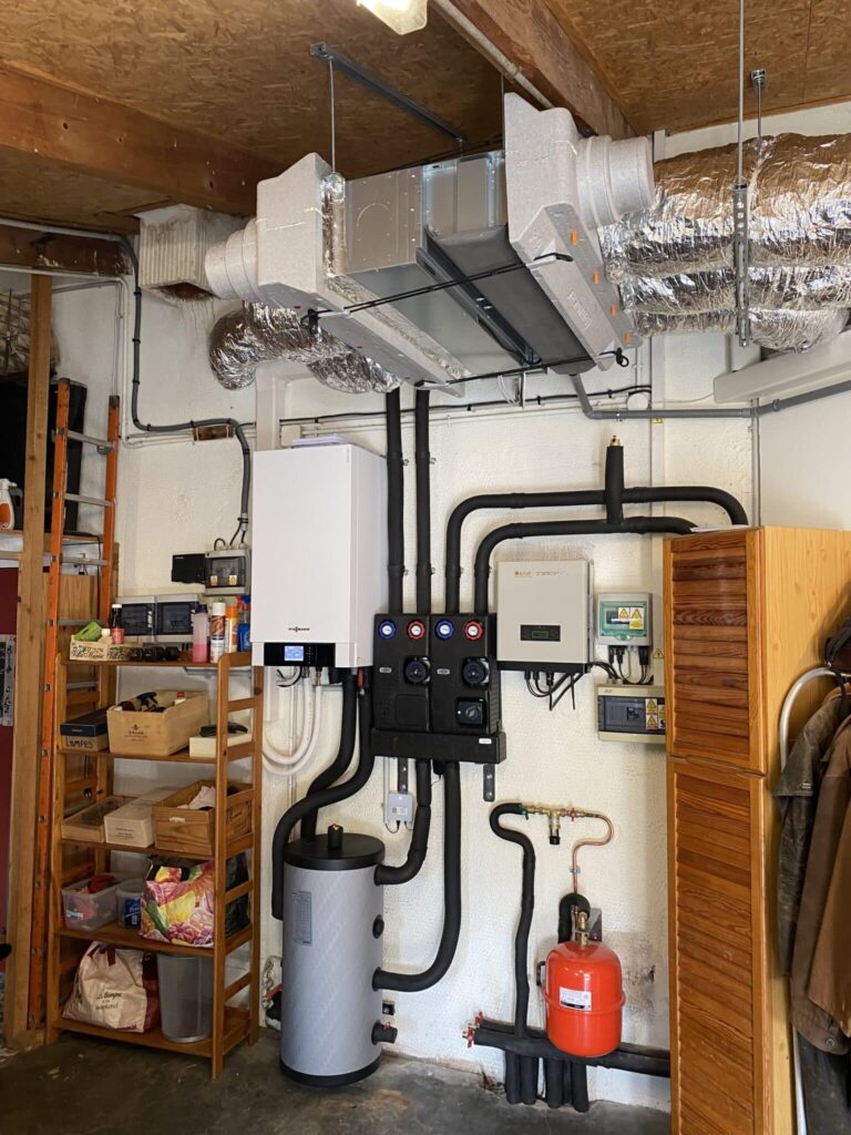 Vitocal 200-S 2 circuits : radiateur et ventiloconvecteur gainable