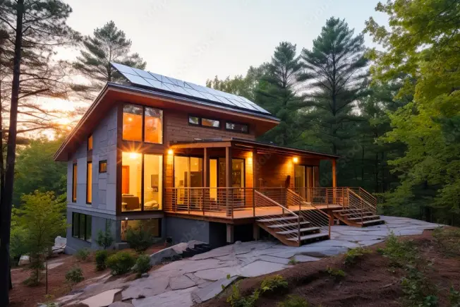 Maison solaire hors réseau
