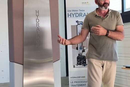 Présentation dans nos locaux de notre système de recyclage des eaux grises : HYDRALOOP